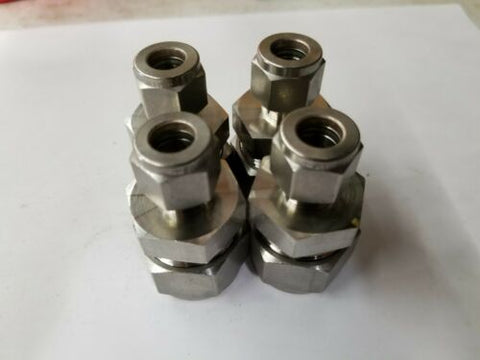 4 New Swagelok Stainless Steel 3/4x3/8 Reducing Union Fittings SS-1210-6-6