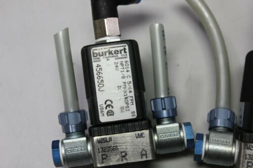 lot of 2 Burkert Solenoid Valves 6014 456650J C 2 way