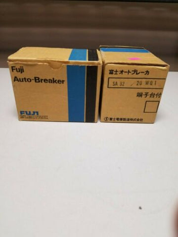 (2) Fuji Electric SA32 Auto Circuit Breaker 2 Pole 220v