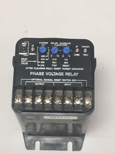 Instrument Transformers Phase Voltage Monitor LPVR-480-10 360-500 3 PHASE USED