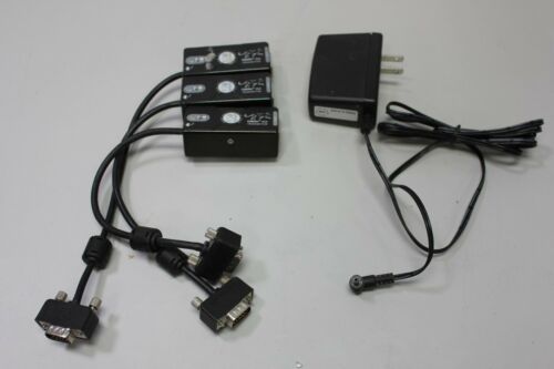 3 SP Controls Catlinc VGA Transmitter Cat5 Audi Video 38ZT + Power Supply