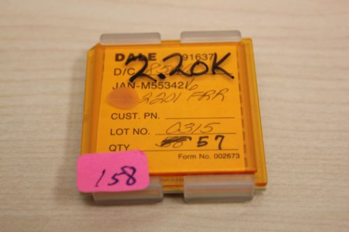 57 New Vishay/Dale Mil Spec Chip Resistors JAN M55342 2.20K