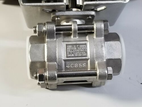 New AT 1" 316 Stainless Steel Ball Valve With Triac Actuator 1000psi 2R80SR