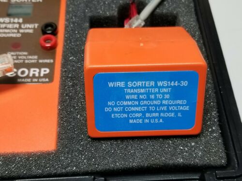 Etcon Wire Sorter Identifier Unit & Transmitter Units WS144 30/15