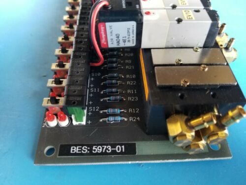 New Bay Pneumatic PCB Manifold With 10 Humphrey HA040-4E1 Air Valves BES 5973-01