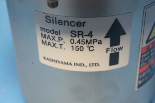 Kashiyama Silencer SR-4 Max Pressure 0.45MPa Max Temp 150C
