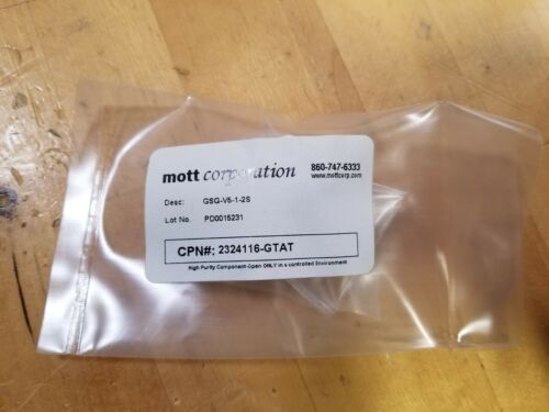 Mott Corp. Gas Shield Stainless Steel Gasket Filter GSG-V5-1-2S