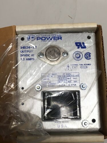 International Power IHB24-1.2 24vdc Power Supply NEW