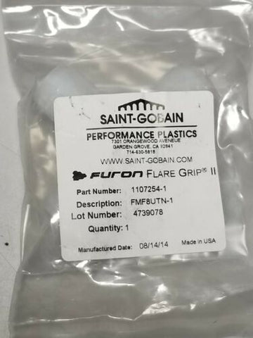 New Saint-Gobain Furon Flare Grip II 1/2" Tee PVDF Union Fitting FMF8UTN-1