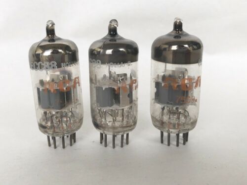 Lot of 3 RCA 6DJ8 / ECC88 Vintage Vacuum Tubes