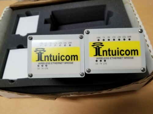 2 New Intuicom Wireless Ethernet Bridge Units FIP-1900C2M-RE