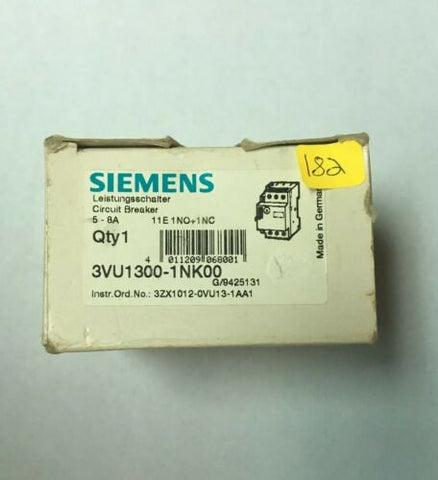 Siemens 3VU1300-1NK00 3 Pole Overload Circuit Breaker NEW