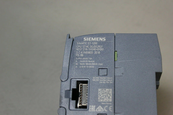 SIEMENS SIMATIC S7-1200 PLC CPU MODULE 6ES7 214-1HG40-0XB0