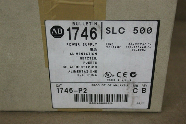 NEW ALLEN BRADLEY PLC POWER SUPPLY 1746-P2 SER. C REV. B