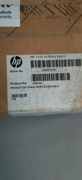 NEW HP 1410-16 RFRBD switch 16 PORT J9662AR