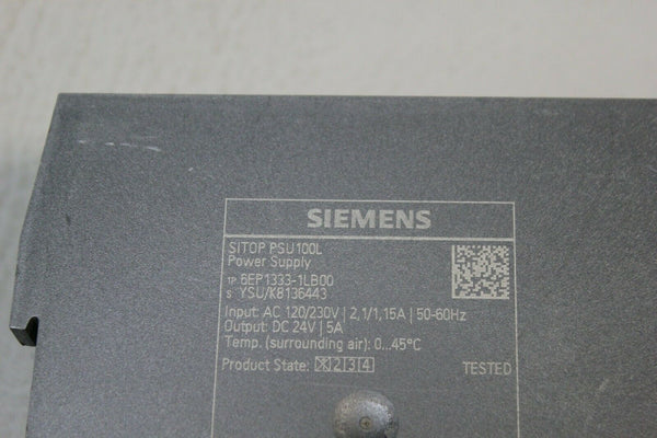 SIEMENS SITOP PSU100L AUTOMATION POWER SUPPLY 6EP1333-1LB00