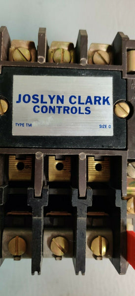Joslyn Clark controls T13U030 NEMA SIZE 0 motor starter Used