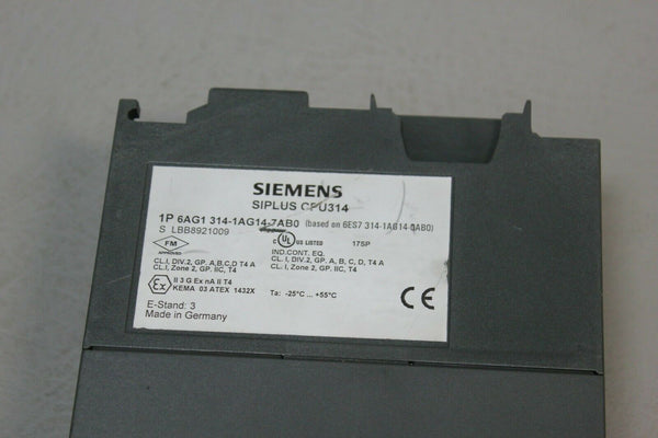 SIEMENS SIPLUS S7-300 PLC CPU MODULE 6AG1 314-1AG14-7AB0
