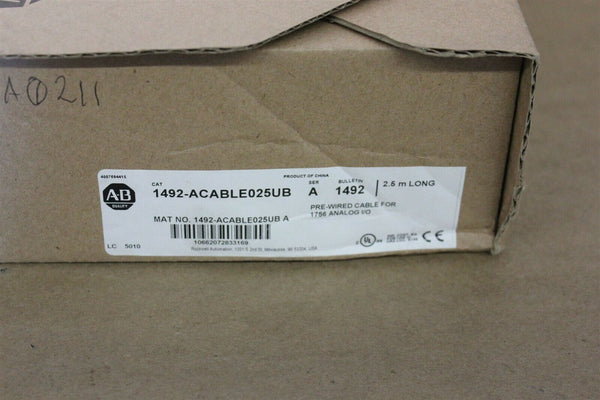 NEW ALLEN BRADLEY PLC CABLE 1492-ACABLE025UB A