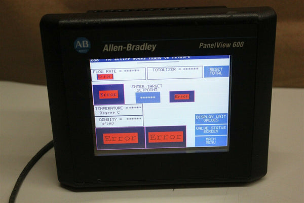 ALLEN BRADLEY PANELVIEW 600 2711-T6C8L1 SER B REV C 4.43