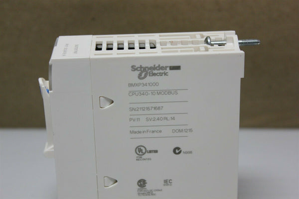 SCHNEIDER ELECTRIC MODICON M340 CPU PROCESSOR PLC MODULE BMXP341000 SV:2.40