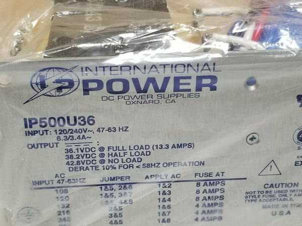 Unused International DC Power Supply IP500U36